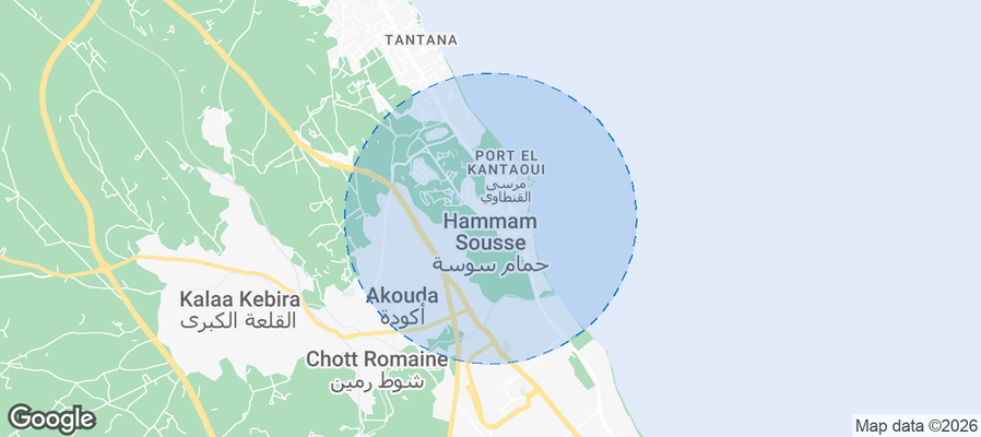 Hammam Sousse Airbnb map